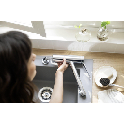 Hansgrohe Zesis M33 eengreeps keukenmengkraan 160, installatie voor een raam, 1jet chroom
