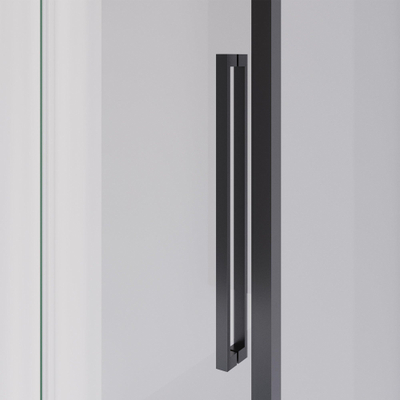 BRAUER Season cabine de douche - 140x80x200cm - porte coulissante - verre clair - réversible - revêtement de verre - Gunmetal