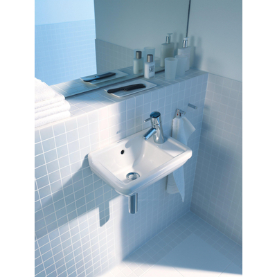 Duravit Starck 3 Fontein - inclusief bevestiging - 40x26cm - met overloop - met kraangat rechts - wit
