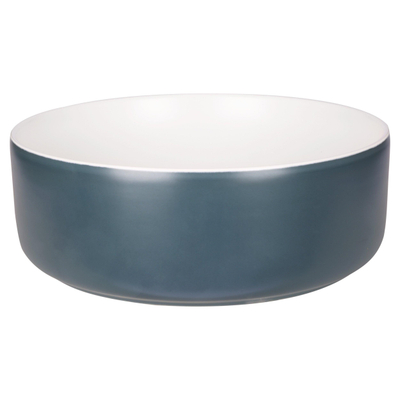 Differnz MIRA Vasque à poser - 36x12cm - céramique - bleu/blanc