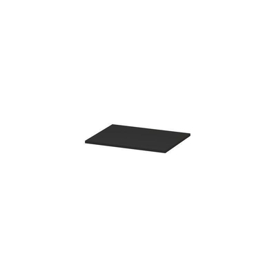 INK Topdeck Wastafelblad - 60x45x2cm - tbv onderkast - MDF lak - Mat zwart
