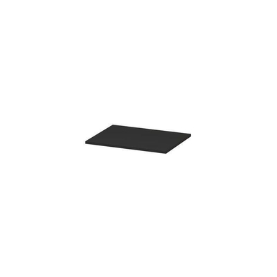 INK Topdeck Wastafelblad - 60x45x2cm - tbv onderkast - MDF lak zwart mat