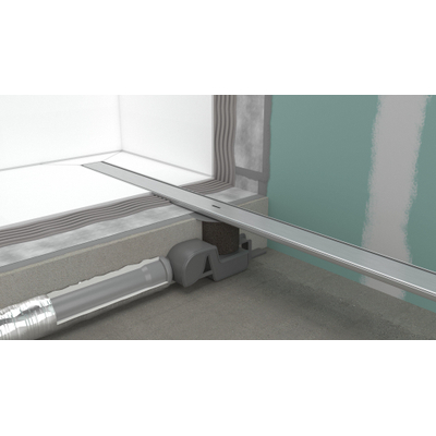 Hansgrohe RainDrain Allround Douchegoot - 90cm - standaard/vlakke installatie - brushed stainless steel