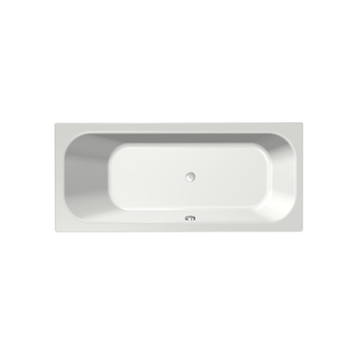 Xenz Aruba Ligbad - 170x75x48 - afvoer Midden - acryl - wit