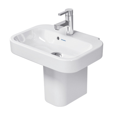 Duravit Happy D.2 Fontein - 50x36cm - 1 kraangat - met overloop - wit