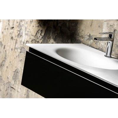 MONDIAZ FOGE Meuble sous lavabo - 80x40 cm - 1 tiroir - Linen