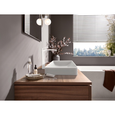Hansgrohe vivenis mitigeur monocommande de lavabo 250 avec vidage automatique blanc mat