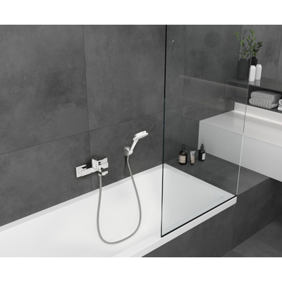 Hansgrohe Vernis Shape Eengreeps badmengkraan - opbouw - mat zwart
