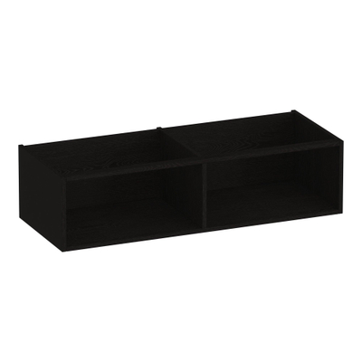 BRAUER Flourish armoire latérale - 119x30x45.5cm - avec 2 compartiments de rangement Bois Noir