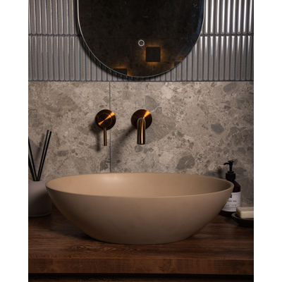 Zeza Element Waskom - 51x35.5x14.2 - solid surface - mat beige