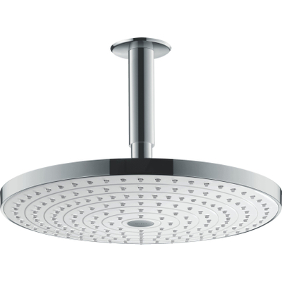 Hansgrohe Douche de tête Raindance Select S 300 2jet avec raccord plafond 100 mm blanc/chromé