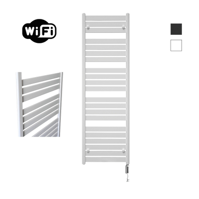 Sanicare HVW - Moda Elektrische Radiator - 160x60cm - 1159W - wifi - thermostaat - wit - rechtsonder - mat wit