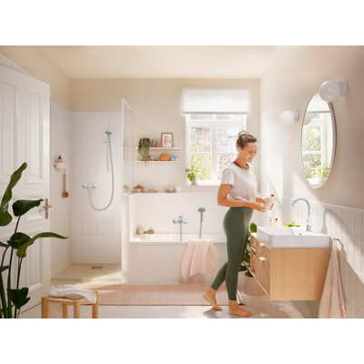 Hansgrohe Rebris s 1 greeps - opbouw badmengkraan hartafstand 15 - 3cm - hoogglans chroom