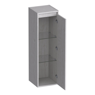 BRAUER Adore Wavy colonne haute - 120x35x35cm - 1 porte - ouverture à droite - sans poignée - Forest Seashell