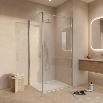 Fortifura Galeria Douchecabine - 90x90x200cm - profiel veiligheidsglas - antikalk - chroom