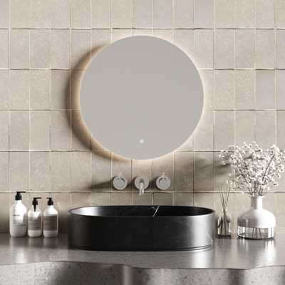 Hotbath cobber miroir 60cm, éclairage et chauffage du miroir inclus