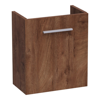 BRAUER Trust meuble lave-mains - 40x45x22cm - porte ouverture à gauche - sans poignée rapportée - Forest Cacao