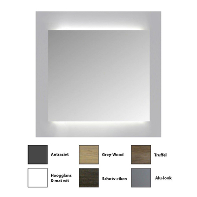 Sanicare Spiegelkast Qlassics Ambiance 60 cm 1 dubbelzijdige spiegeldeur grey-wood