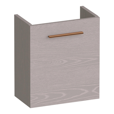 BRAUER Trust fonteinonderkast - 40x45x22cm - excl. opbouwgreep met 1 deur rechtsdraaiend Timber Greige