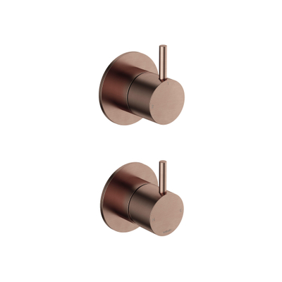Hotbath Cobber Partie de finition - 2 voies inverseur - Cuivre brossé PVD