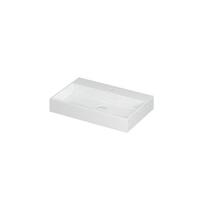 INK United lavabo - 70x45x11cm - 1 vasque - 1 trou de robinet - porcelaine blanc brillant