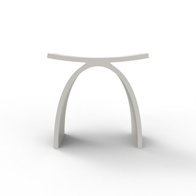ZEZA Solid Tabouret de douche - 42,5x23x42 cm - solid surface - blanc mat