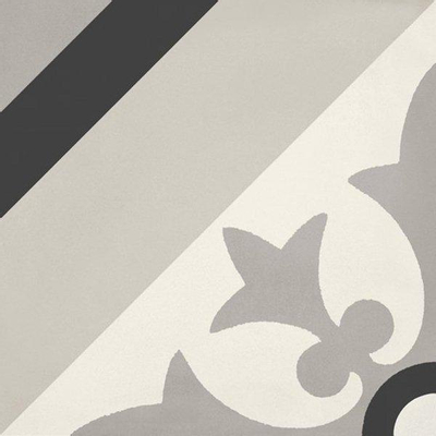 SAMPLE JOS. Hidro Carreau décoratif 20x20cm 8.3mm porcellanato Geoflower Noir