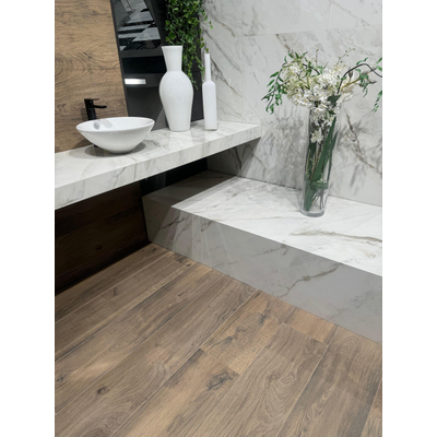 Baldocer Cerámica Fontana Keramische wand- en vloertegel - 60x120cm - 7.0mm - gerectificeerd - Wit