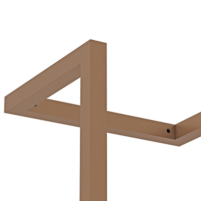 Porte-serviettes 95x25x20cm Cuivre brossé PVD (Cuivre)