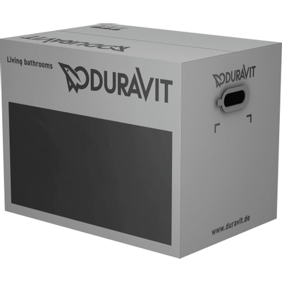Duravit D-code - D-Code - PACK - hangtoilet - afmeting pack 570 x 400 x 445 mm - met wc-zitting - softclose - wit hoogglans