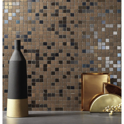 Douglas Jones Metal Mosaïque - 30x30cm - 9.5mm - rectifié - Corten