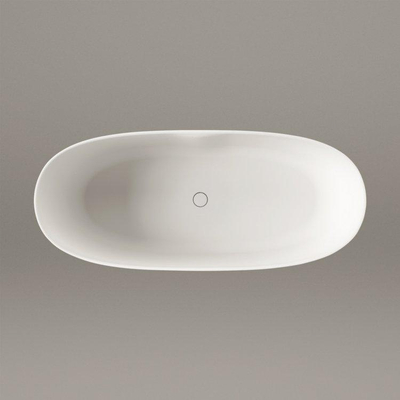 FugaFlow Eccelente Calma Vrijstaand Bad - 175x76x60cm - solid surface - mat crème