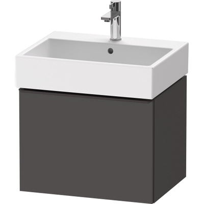 Duravit D-Neo wastafelonderkast 58.4x44x44.2cm 1 lade Grafiet Mat