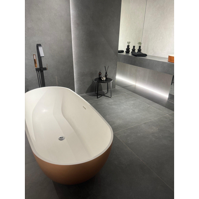 ÉCHANTILLON Terravito Velaro carrelage murale et de sol - 75x75cm - 10.2mm - Carré - rectifié - effet béton - anthracite mat