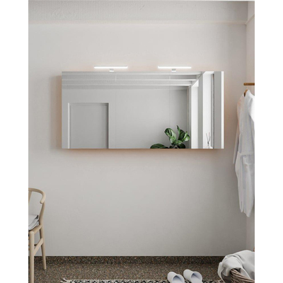 Mondiaz CUBB Armoire de toilette avec miroir - 150x70cm - 3 portes - Ocher (Orange)