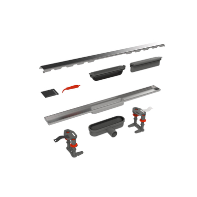 Easy Drain Compact 30 Clean Dryphon caniveau de douche 110cm acier inoxydable brossé