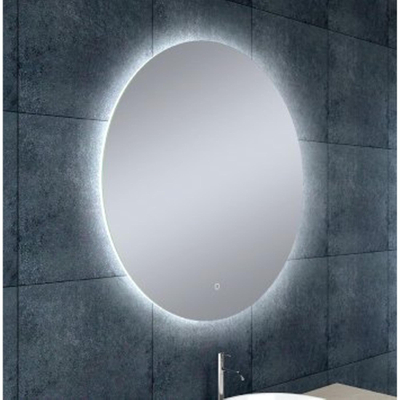 Wiesbaden Soul Spiegel rond - met LED dimbaar en spiegelverwarming - 80cm