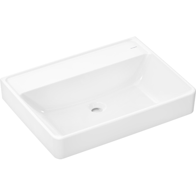 Hansgrohe Xanuia Q Wastafel/Fontein - 65x48cm - inbouw - zonder kraangaten - zonder overloop - smartclean - glans wit