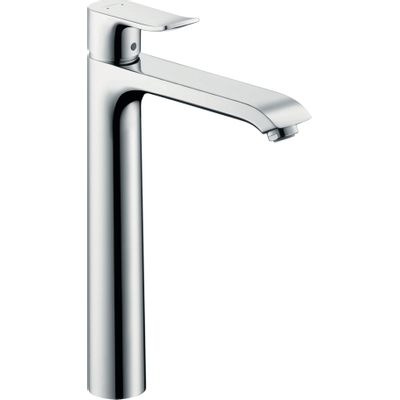 Hansgrohe Metris 1 greeps wastafelkraan - 260 met trekwaste - hoogglans chroom