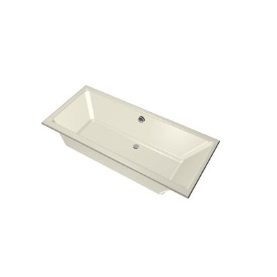 Xenz Kristal Baignoire - 170x75x48 - bonde Centrale - acrylique - pergamon