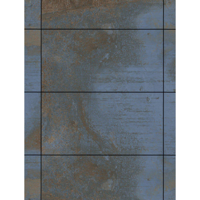 EnergieKer Flatiron wand- en vloertegel - 30x60cm - 9mm - Rechthoek - gerectificeerd - Betonlook - Blauw mat