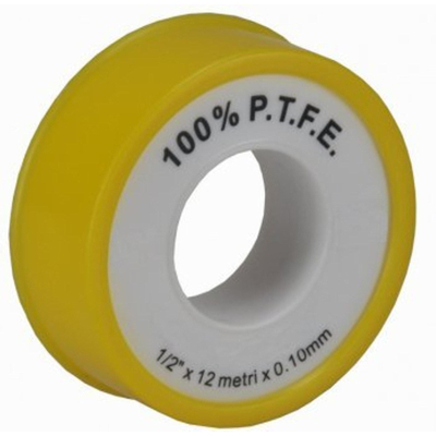 Riko Teflon-Tape 12 mtr x 12 mm x 0,1 mm ongekeurd