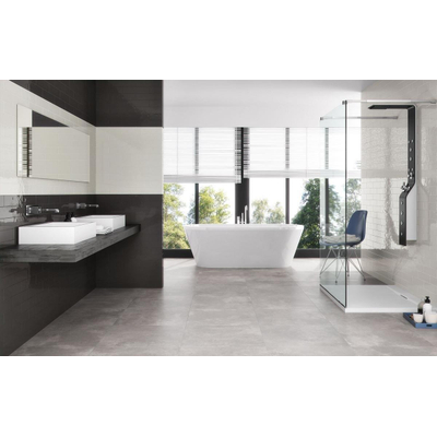 ÉCHANTILLON Terravito Urbano carreau mural et de sol - 60x60cm - 10mm - Carré - Effet béton - Gris mat