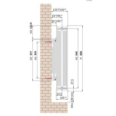 Plieger paneelradiator compact type 22 600x400mm 702W wit