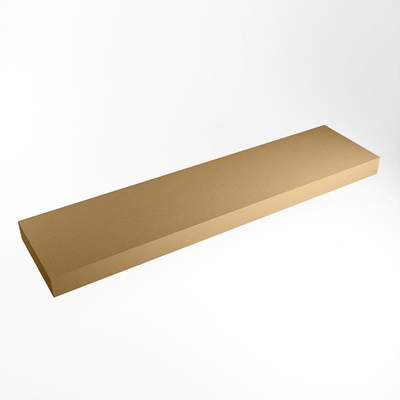 Mondiaz TOP 51 Plan sous vasque - 210x51x12cm - suspendu - solid surface - Oro