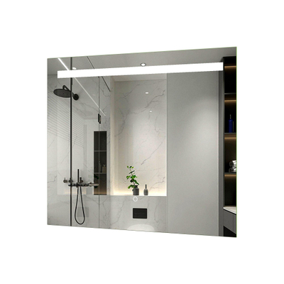 Arcqua Cube spiegel – 80x70 cm – LED-verlichting – spiegelverwarming, dimbaar – Naturel