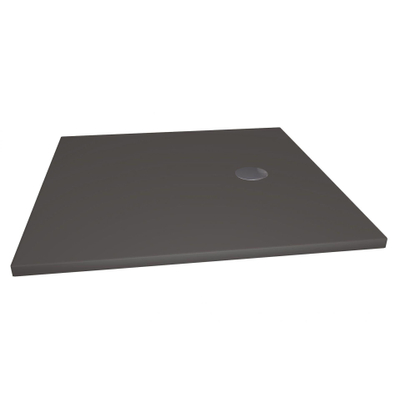 Xenz Flat Plus receveur de douche 100x100cm carré anthracite mat