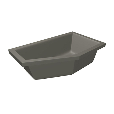 Xenz Society Hoekbad - 160x90x53 - afvoer Midden - Rechts - acryl - cement