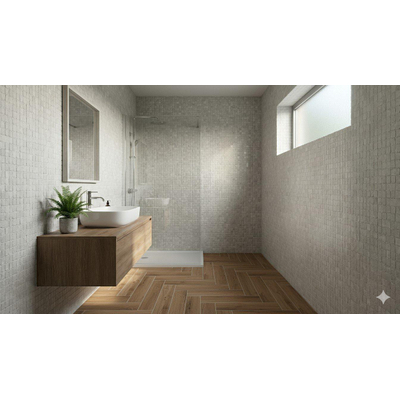 Terravito Ellino carreau mural et de sol - 30x30cm - aspect pierre naturelle - Light mat (blanc)