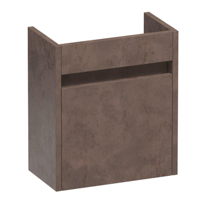 BRAUER Adore fonteinonderkast - 40x45x22cm - met 1 deur greeploos linksdraaiend Erosion